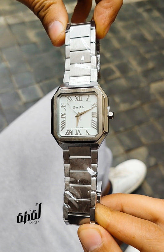 Zara Swiss Square - White Dial