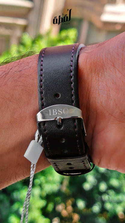 Ibso Brown Genuine Leather - White Dial