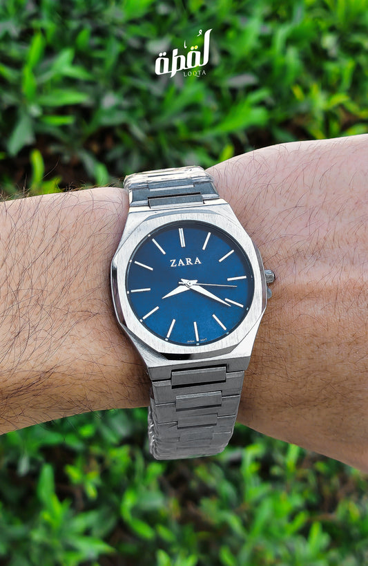 Zara Basic Steel - Deep Blue Dial