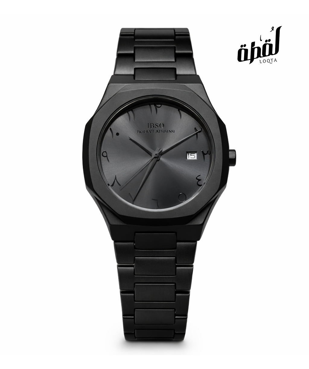 Ibso Full Black Metal - Arabic Number