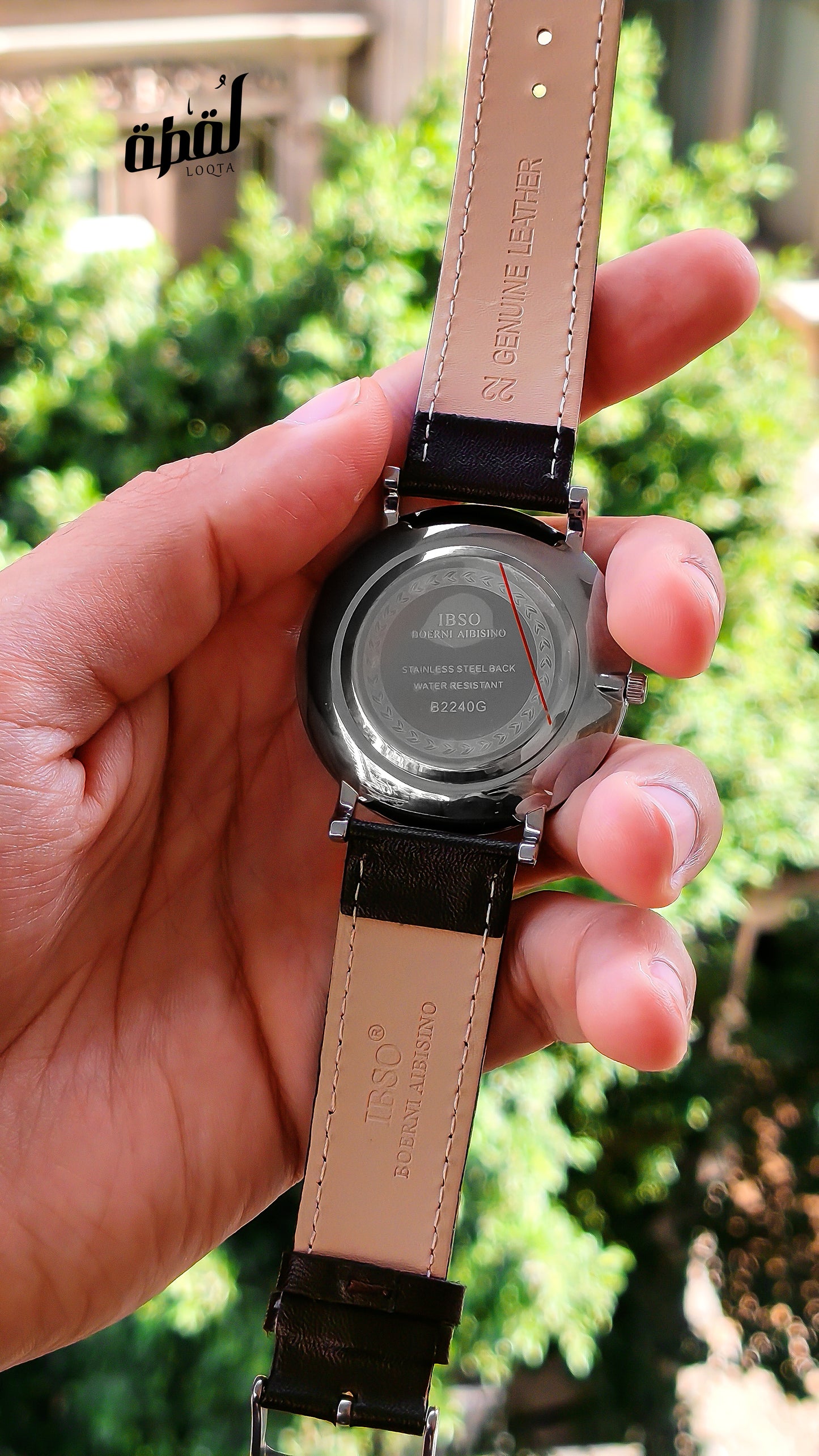 Ibso Brown Genuine Leather - White Dial