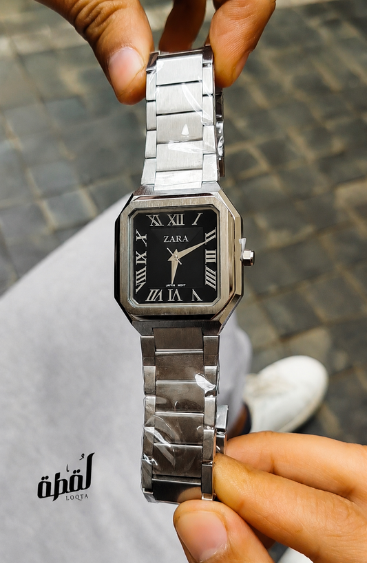 Zara Swiss Square - Black Dial